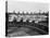 View of Parked Passenger Trains-null-Stretched Canvas