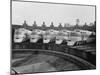 View of Parked Passenger Trains-null-Mounted Photographic Print