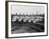 View of Parked Passenger Trains-null-Framed Photographic Print