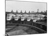 View of Parked Passenger Trains-null-Mounted Photographic Print