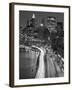 View of Parkway, East River with Lower Manhattan Skyline in Distance, Brooklyn, New York, Usa-Paul Souders-Framed Photographic Print