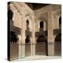 View of Part of Cloister and Courtyard of Bou Inania Madrasa, Fes, Morocco-null-Stretched Canvas