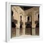 View of Part of Cloister and Courtyard of Bou Inania Madrasa, Fes, Morocco-null-Framed Photographic Print