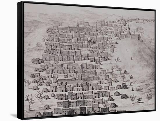 View of Part of the Town of Timbuktu from a Hill-Rene Caillie-Framed Stretched Canvas