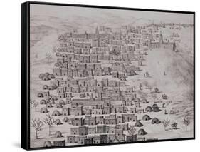View of Part of the Town of Timbuktu from a Hill-Rene Caillie-Framed Stretched Canvas