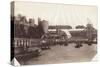 View of Part of Tower Bridge from the River Thames, London, 1894-null-Stretched Canvas