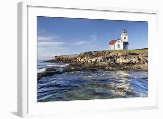 View of Patos Island Lighthouse, San Juan Islands, Washington, USA-Jaynes Gallery-Framed Photographic Print