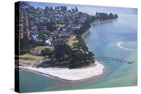 View of Pauanui, Tairua, Coromandel Peninsula, Waikato, North Island, New Zealand, Pacific-Ian-Stretched Canvas