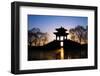 View of Pavilion in Sunset,Summer Palace of Beijing,China.-Liang Zhang-Framed Photographic Print