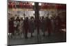 View of Pedestrians Reflected in the Glass of the Hotel York on 7th Ave, New York, New York, 1960-Walter Sanders-Mounted Photographic Print