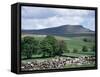 View of Pen-Y-Ghent, Ribblesdale, Yorkshire, England, United Kingdom-Jean Brooks-Framed Stretched Canvas