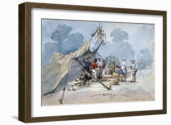 View of People Attending Peckham Fair, London, C1820-George Shepherd-Framed Giclee Print