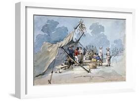 View of People Attending Peckham Fair, London, C1820-George Shepherd-Framed Giclee Print