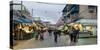 View of people in market, Mahane Yehuda Market, Jerusalem, Israel-null-Stretched Canvas