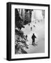 View of People Skiing at Steven's Pass-Ralph Crane-Framed Photographic Print