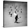 View of People Skiing at Steven's Pass-Ralph Crane-Stretched Canvas