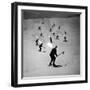 View of People Skiing at Steven's Pass-Ralph Crane-Framed Photographic Print