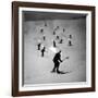 View of People Skiing at Steven's Pass-Ralph Crane-Framed Photographic Print