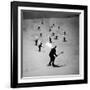 View of People Skiing at Steven's Pass-Ralph Crane-Framed Photographic Print