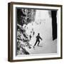 View of People Skiing at Steven's Pass-Ralph Crane-Framed Photographic Print