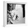 View of People Skiing at Steven's Pass-Ralph Crane-Framed Photographic Print