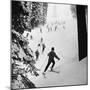 View of People Skiing at Steven's Pass-Ralph Crane-Mounted Photographic Print