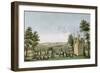 View of Pere-Lachaise Cemetery from the Gothic Chapel-Henri Courvoisier-Voisin-Framed Giclee Print