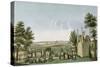 View of Pere-Lachaise Cemetery from the Gothic Chapel-Henri Courvoisier-Voisin-Stretched Canvas