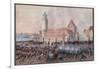 View of Peters Thor in Leipzig, 19th October 1813-Balthasar Wigand-Framed Giclee Print