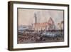 View of Peters Thor in Leipzig, 19th October 1813-Balthasar Wigand-Framed Premium Giclee Print