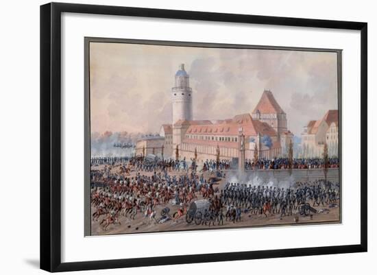 View of Peters Thor in Leipzig, 19th October 1813-Balthasar Wigand-Framed Giclee Print