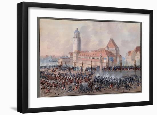 View of Peters Thor in Leipzig, 19th October 1813-Balthasar Wigand-Framed Giclee Print