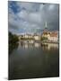 View of Petrikirche from Fussgangerbrucke on Trave Canal-Guido Cozzi-Mounted Photographic Print