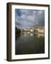 View of Petrikirche from Fussgangerbrucke on Trave Canal-Guido Cozzi-Framed Photographic Print