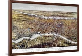 View of Philadelphia-Currier & Ives-Framed Giclee Print