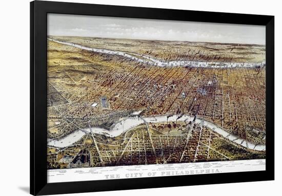 View of Philadelphia-Currier & Ives-Framed Giclee Print