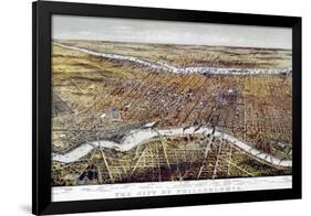 View of Philadelphia-Currier & Ives-Framed Giclee Print