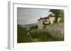 View of Piagentina, 1863-Silvestro Lega-Framed Giclee Print