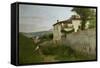 View of Piagentina, 1863-Silvestro Lega-Framed Stretched Canvas