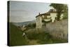 View of Piagentina, 1863-Silvestro Lega-Stretched Canvas