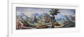 View of Piansano, 1592-Tarquinio Ligustri-Framed Giclee Print