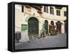 View of Piazza Anfiteatro, Lucca, Italy-Dennis Flaherty-Framed Stretched Canvas