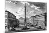 View of Piazza Colonna, Rome, 1752-Giuseppe Vasi-Mounted Giclee Print