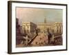 View of Piazza Del Campidoglio and Cordonata, Rome-Canaletto-Framed Giclee Print