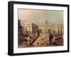 View of Piazza Del Campidoglio and Cordonata, Rome-Canaletto-Framed Giclee Print
