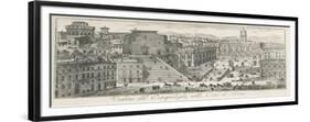 View of Piazza Del Campidoglio in Rome, Italy, 18th Century-null-Framed Giclee Print