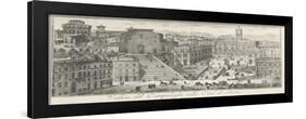 View of Piazza Del Campidoglio in Rome, Italy, 18th Century-null-Framed Giclee Print