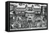 View of Piazza Del Castello, Turin, During Ostension of Holy Shroud, 4th May 1613-Antonio Tempesta-Framed Stretched Canvas