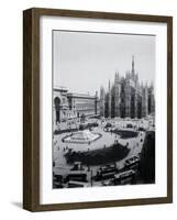 View of Piazza Del Duomo and Cathedral-null-Framed Photographic Print