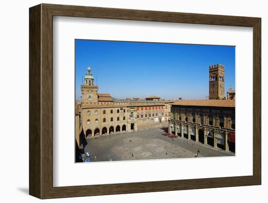 View of Piazza Maggiore, Palazzo Del Podesta, Bologna, Emilia-Romagna, Italy, Europe-Bruno Morandi-Framed Photographic Print